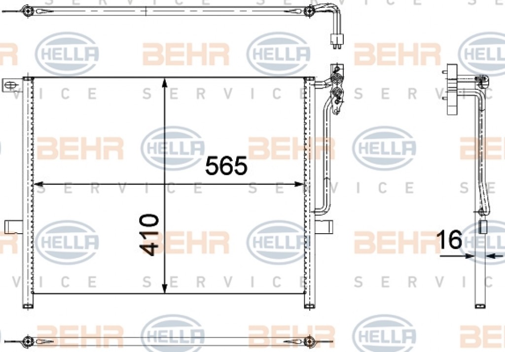 A/C Condensor E85 E86 Z4